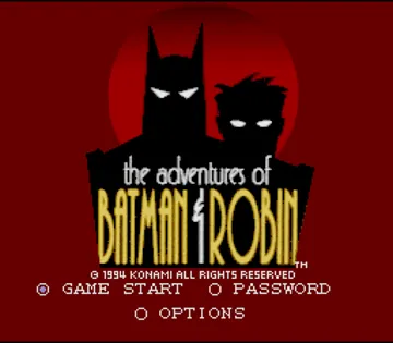 Adventures of Batman & Robin, The (USA) screen shot title